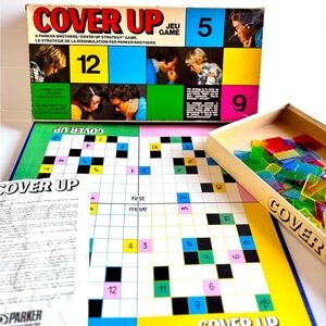 Parker Brothers Cover Up Board Game 1970s